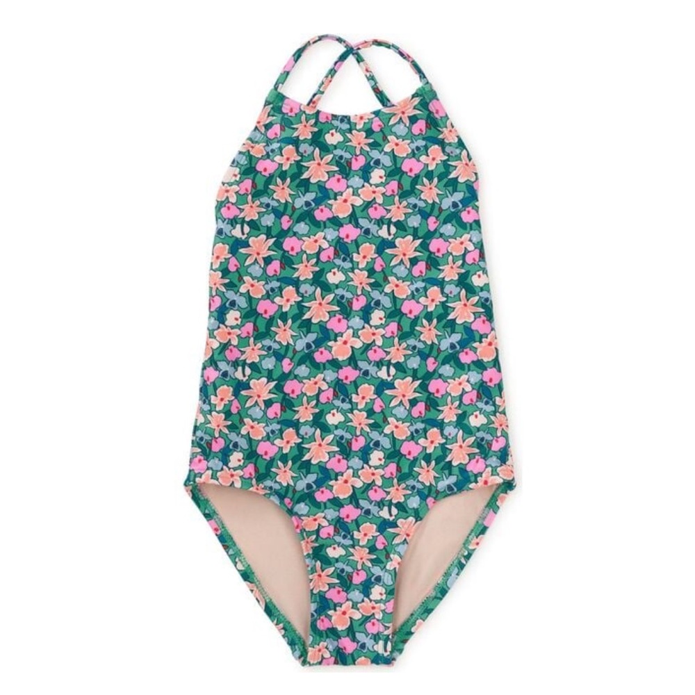 Tea Collection Floral One Piece Swimsuit - size 3
